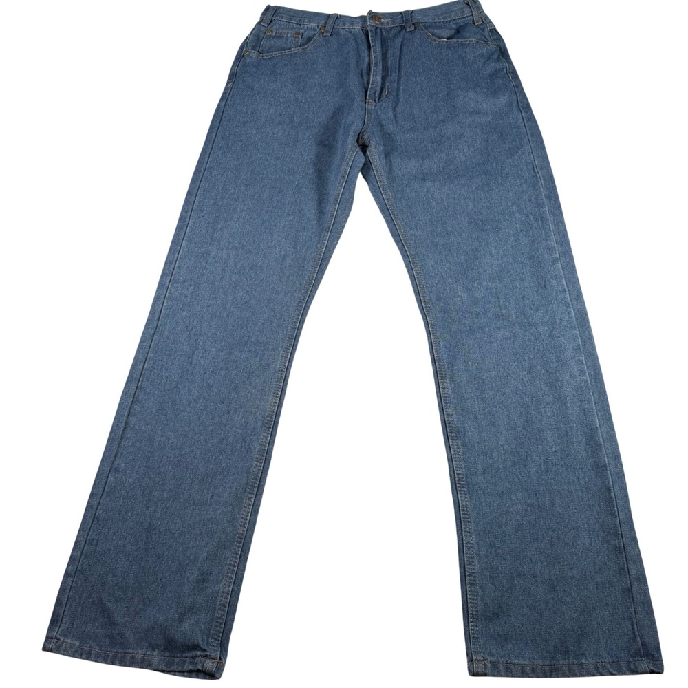 Field N Forest Regular Fit Jeans Mens 34x34 (FITS 32x33) Medium Stone Blue NEW